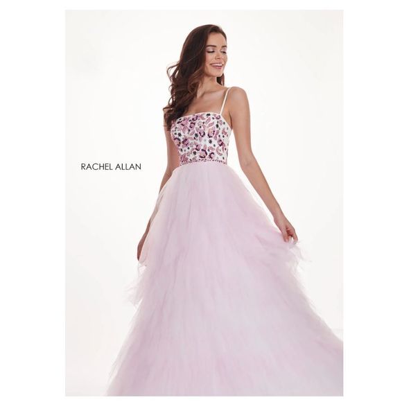 Pink Rachel Allan Size 14 Ball gown dress